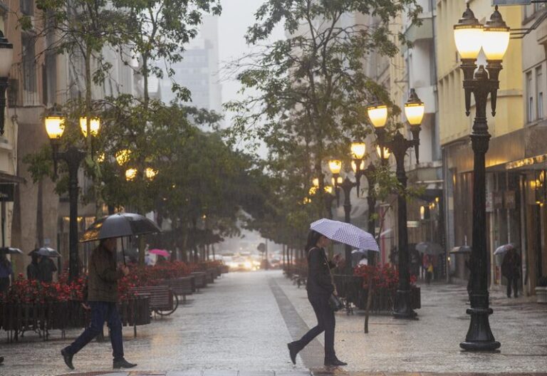Sexta-feira de instabilidade e temperaturas amenas em Curitiba