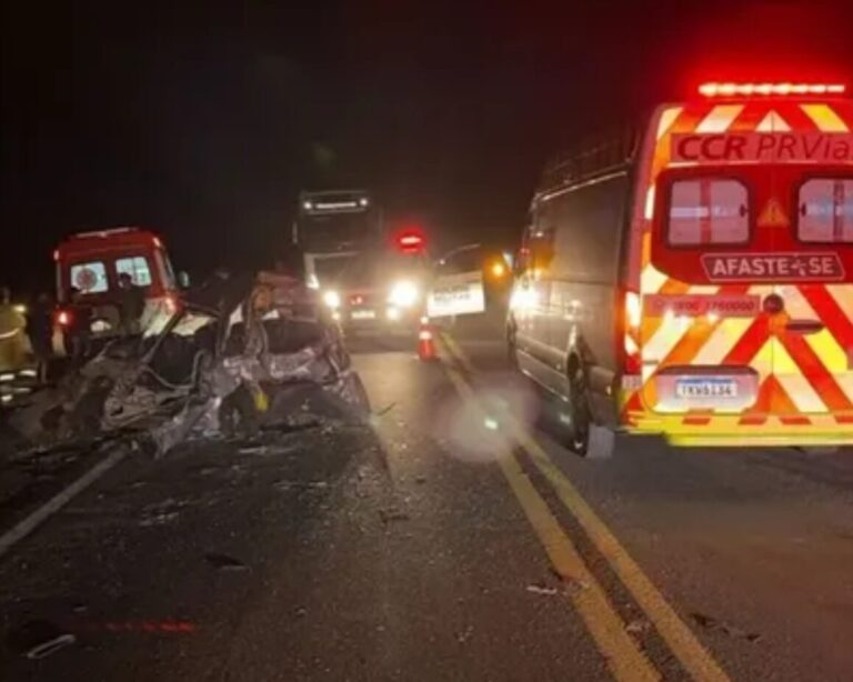 Acidente fatal na PR-323 deixa um morto e uma ferida
