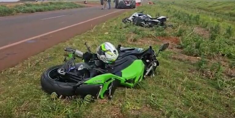 Acidente entre motos na BR-163 deixa três feridos no Paraná
