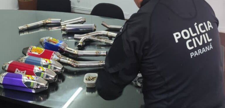 Funcionário preso por furto de escapamentos automotivos em Curitiba