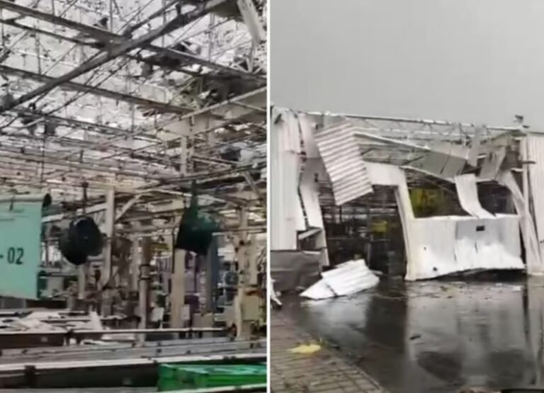 Suspensão da produção da Toyota no Brasil após tempestade