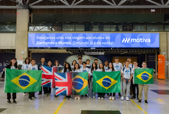 Ganhando o mundo leva 25 adolescentes do Paraná para intercâmbio no Reino Unido